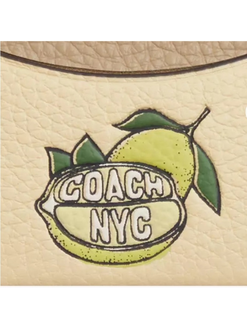 Coach NYC Lemon card case & NYC Lemon Key Chain - Picture 7 of 7
